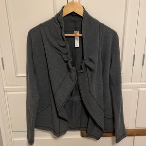 Lucy Grey Cardigan Sweatshirt